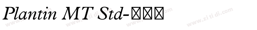 Plantin MT Std字体转换 Plantin MT Std字体转换